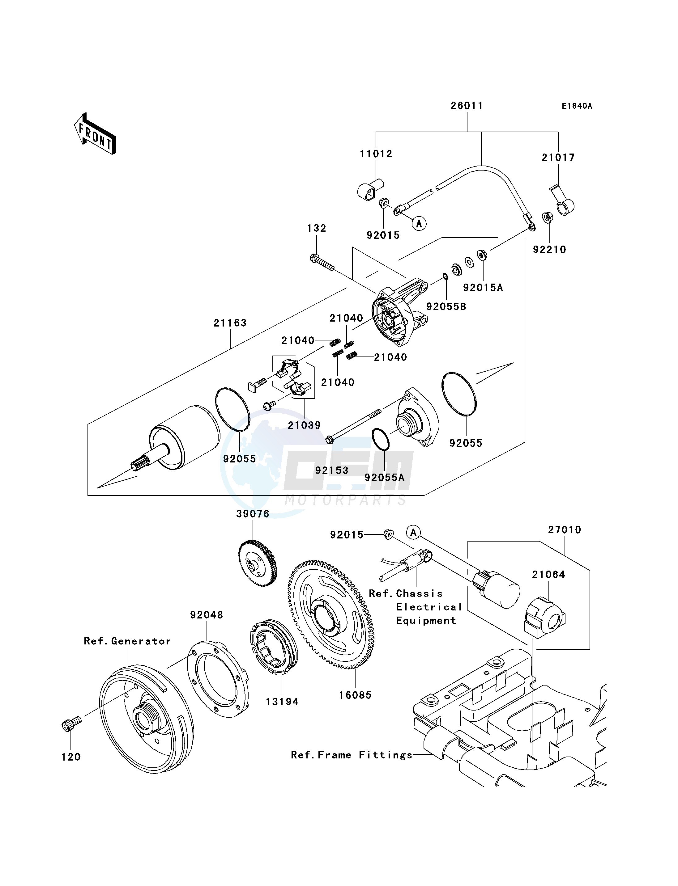 STARTER MOTOR-- G9F- - blueprint