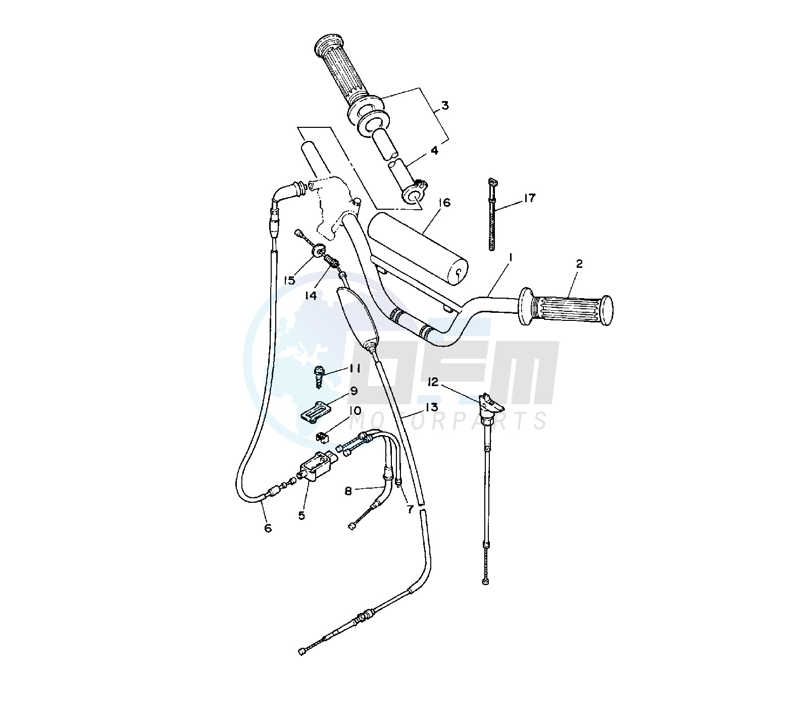 STEERING HANDLE AND CABLE image