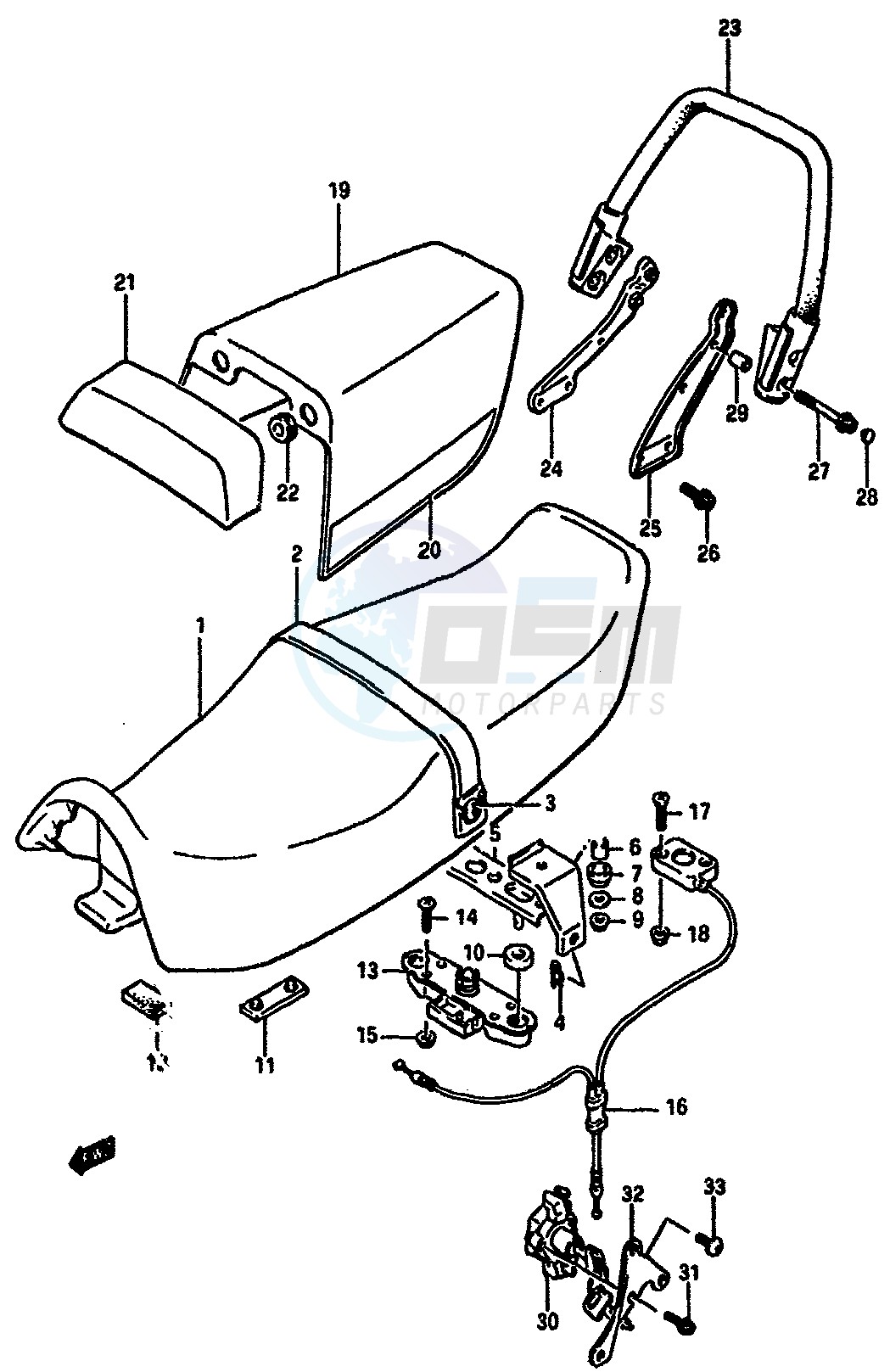SEAT (MODEL G) blueprint