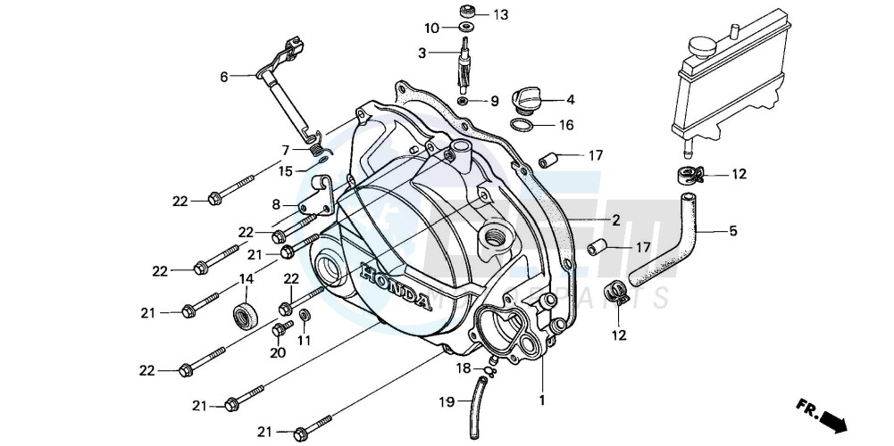 RIGHT CRANKCASE COVER image