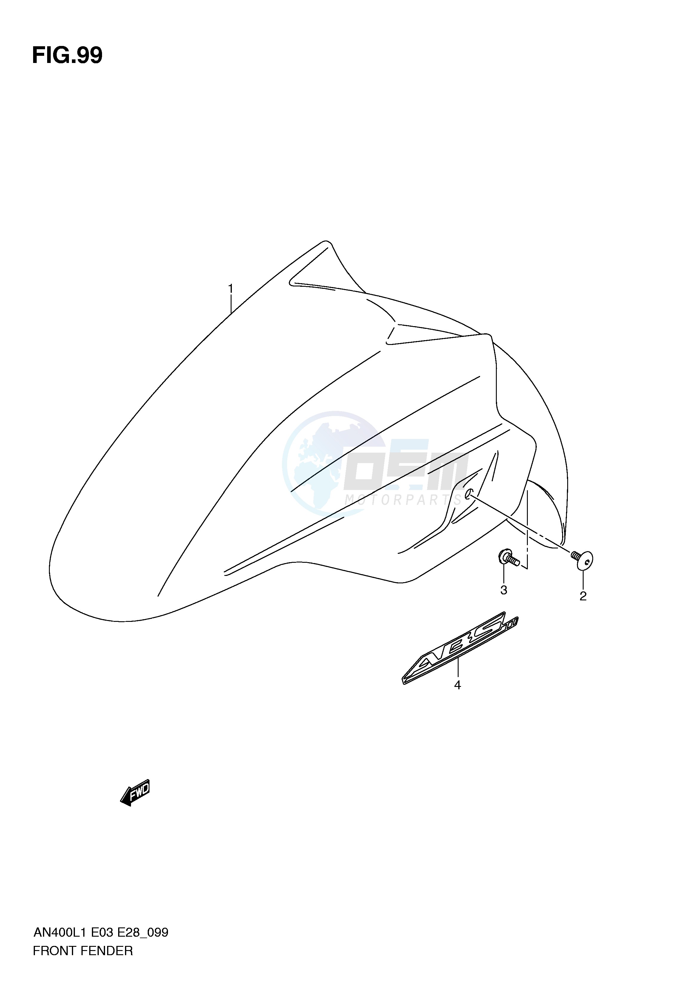 FRONT FENDER (AN400ZAL1 E33) image