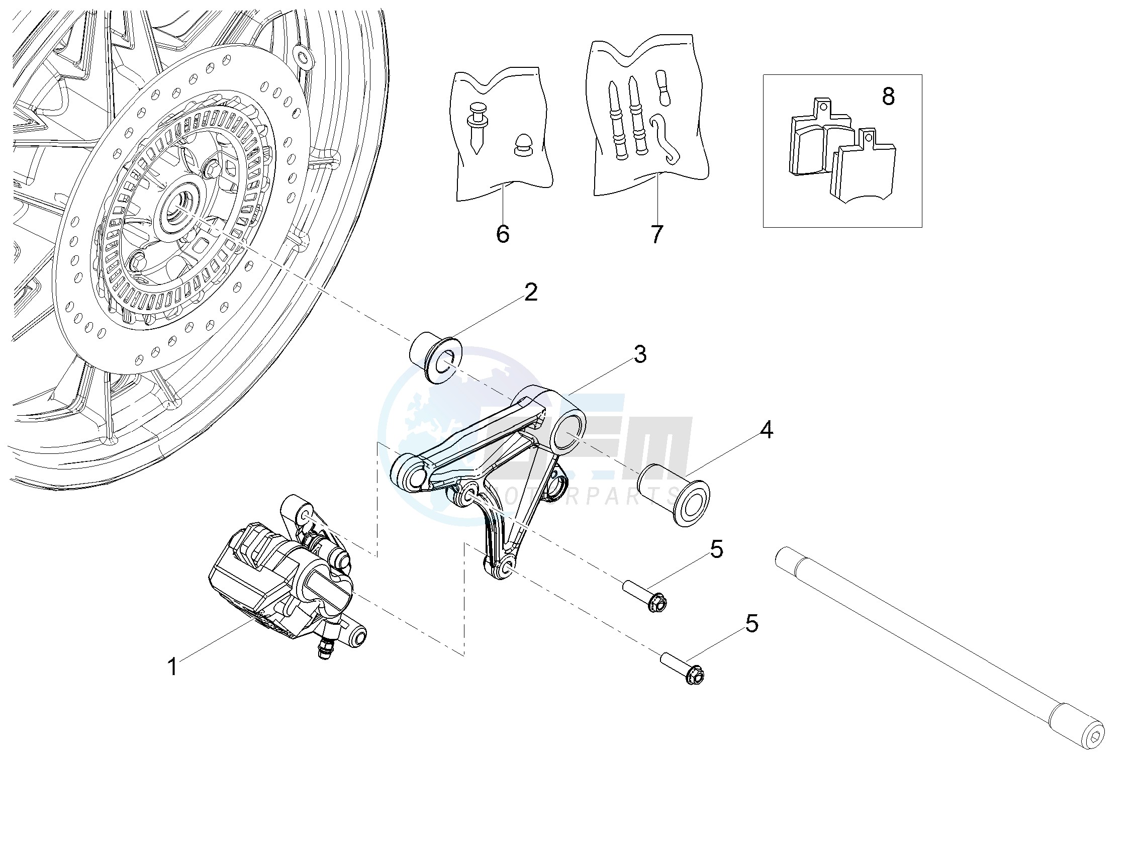 Rear brake caliper image