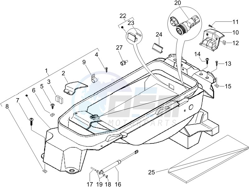 Helmet box - Undersaddle image