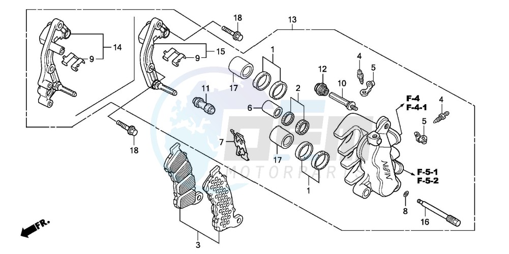 FRONT BRAKE CALIPER (FES1257/A7)(FES1507/A7) image