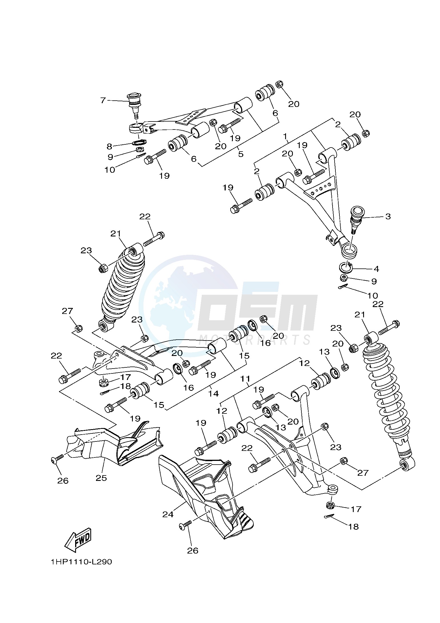 FRONT SUSPENSION & WHEEL image