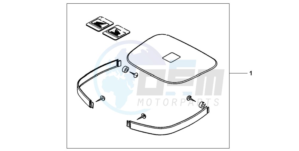 TOP BOX PANEL KIT - NH-A13M blueprint