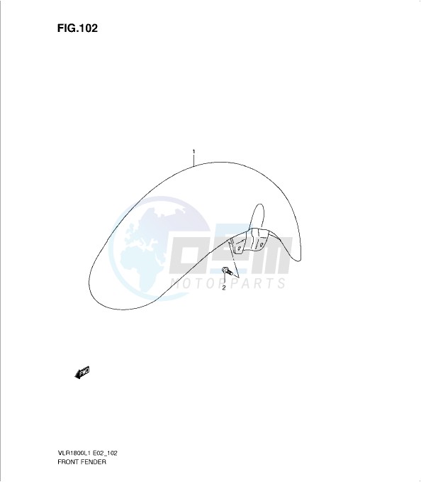 FRONT FENDER (VLR1800UFL1 E19) blueprint