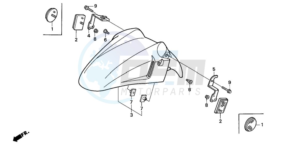 FRONT FENDER blueprint