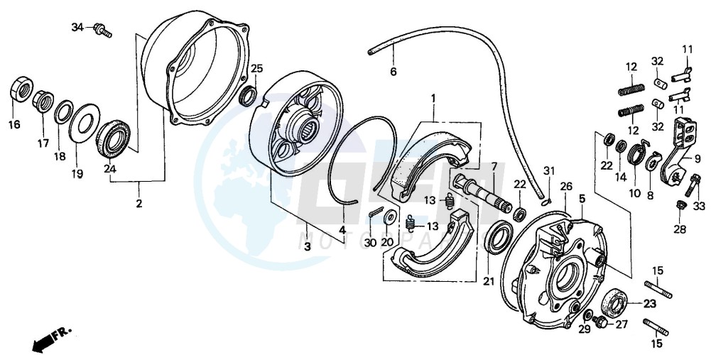 REAR BRAKE PANEL blueprint