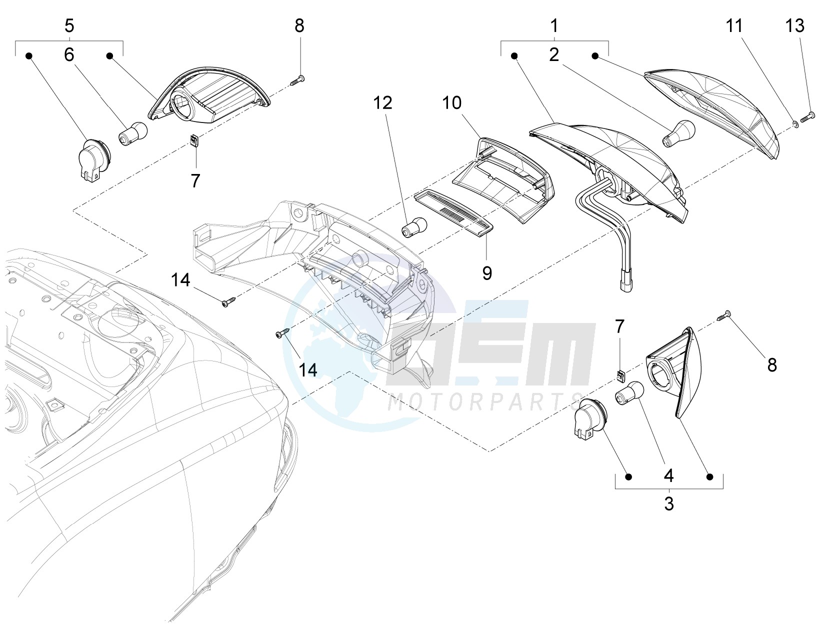 Rear headlamps - Turn signal lamps image