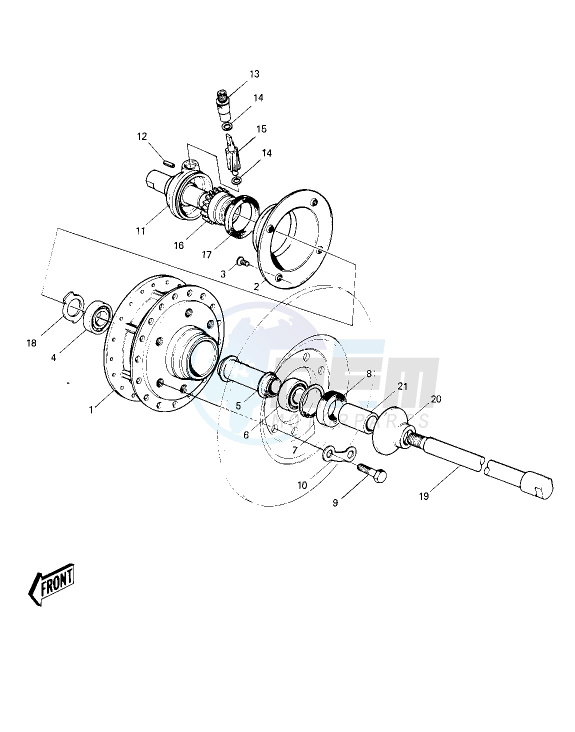 FRONT HUB -- S2-A- - image