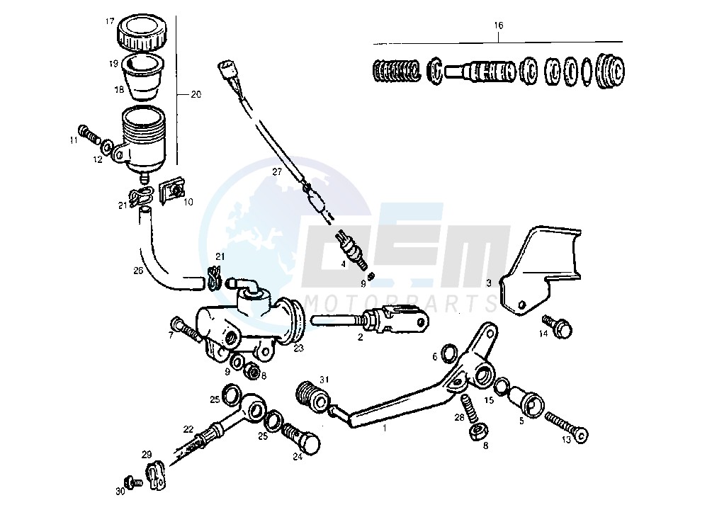 REAR MASTER CYLINDER blueprint