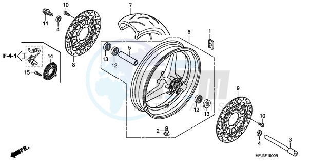 FRONT WHEEL blueprint