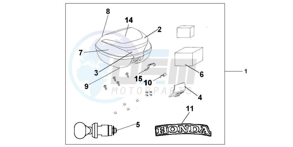 TOP BOX 35 L NH-411M blueprint