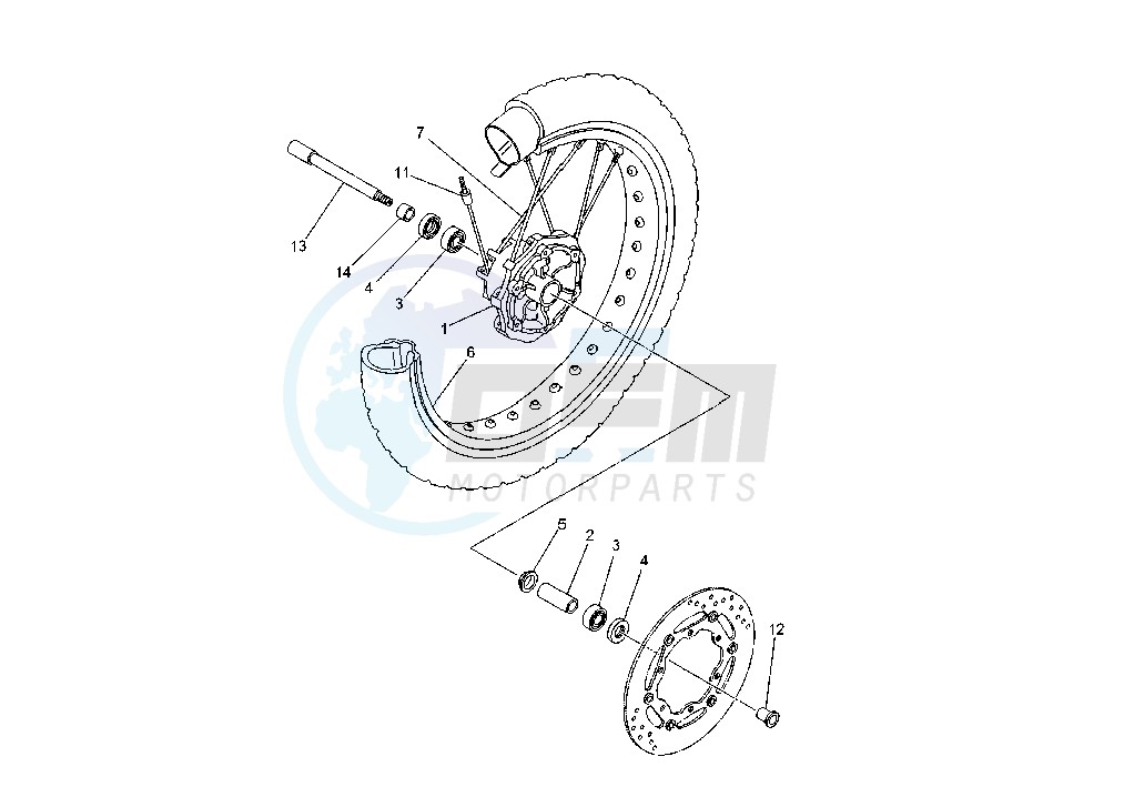 FRONT WHEEL blueprint