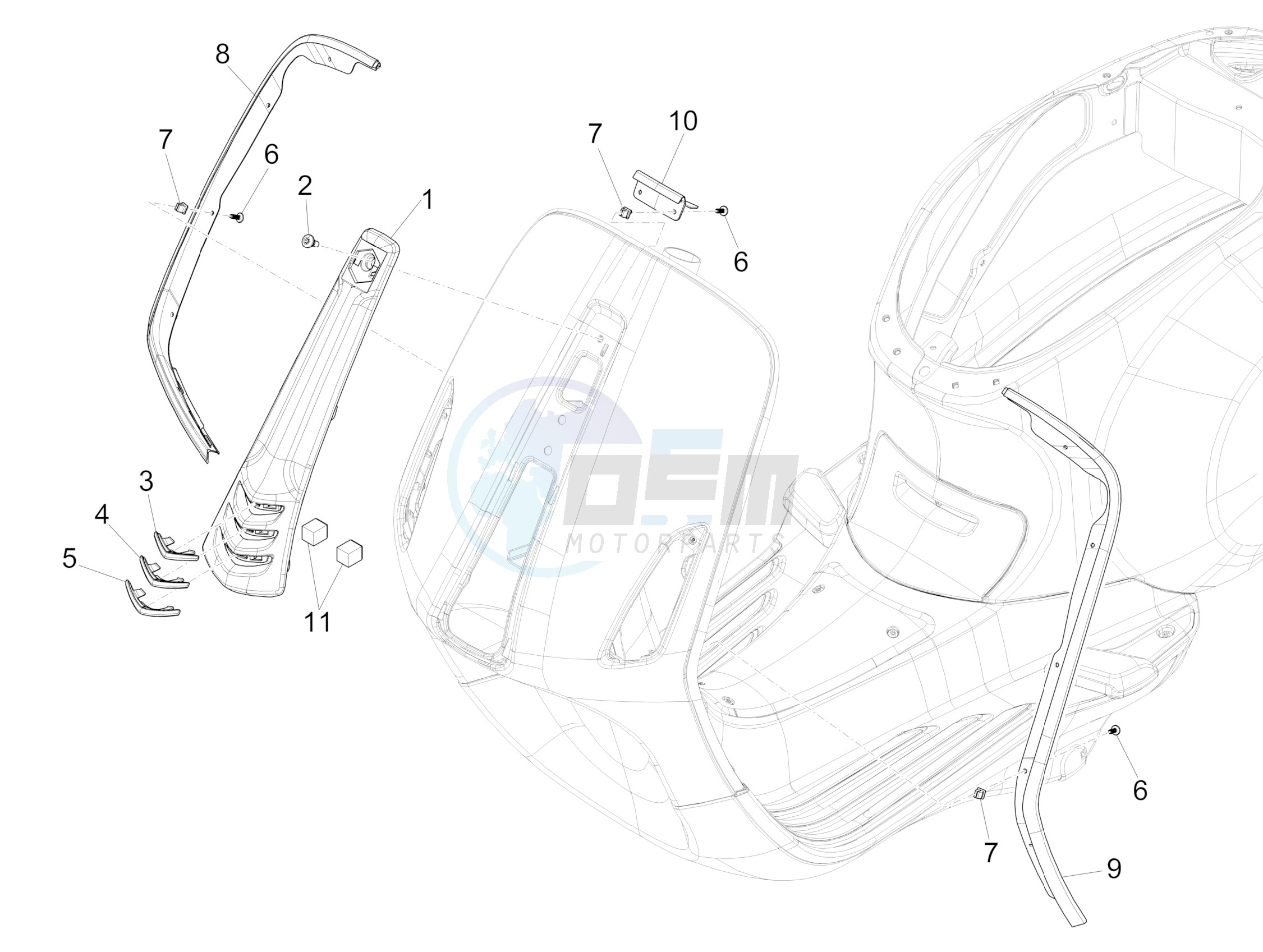 Front shield blueprint