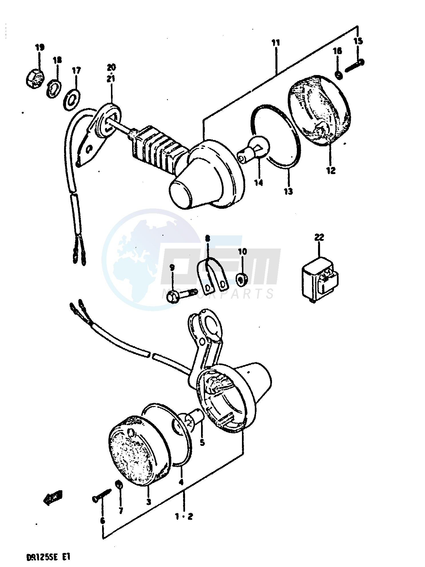 TURN SIGNAL LAMP (E1, E4, E6, E15, E21, E24) image