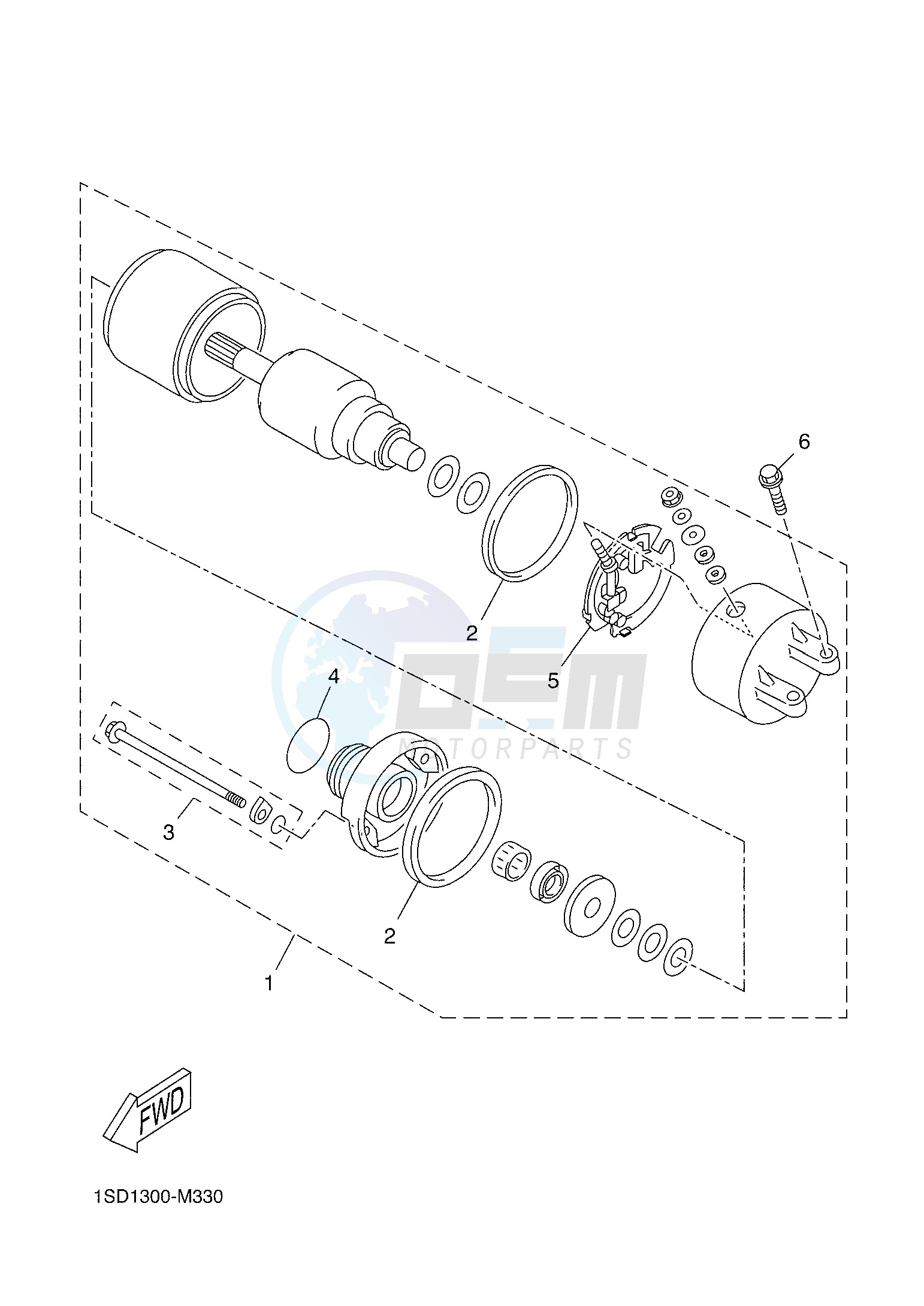 STARTING MOTOR image