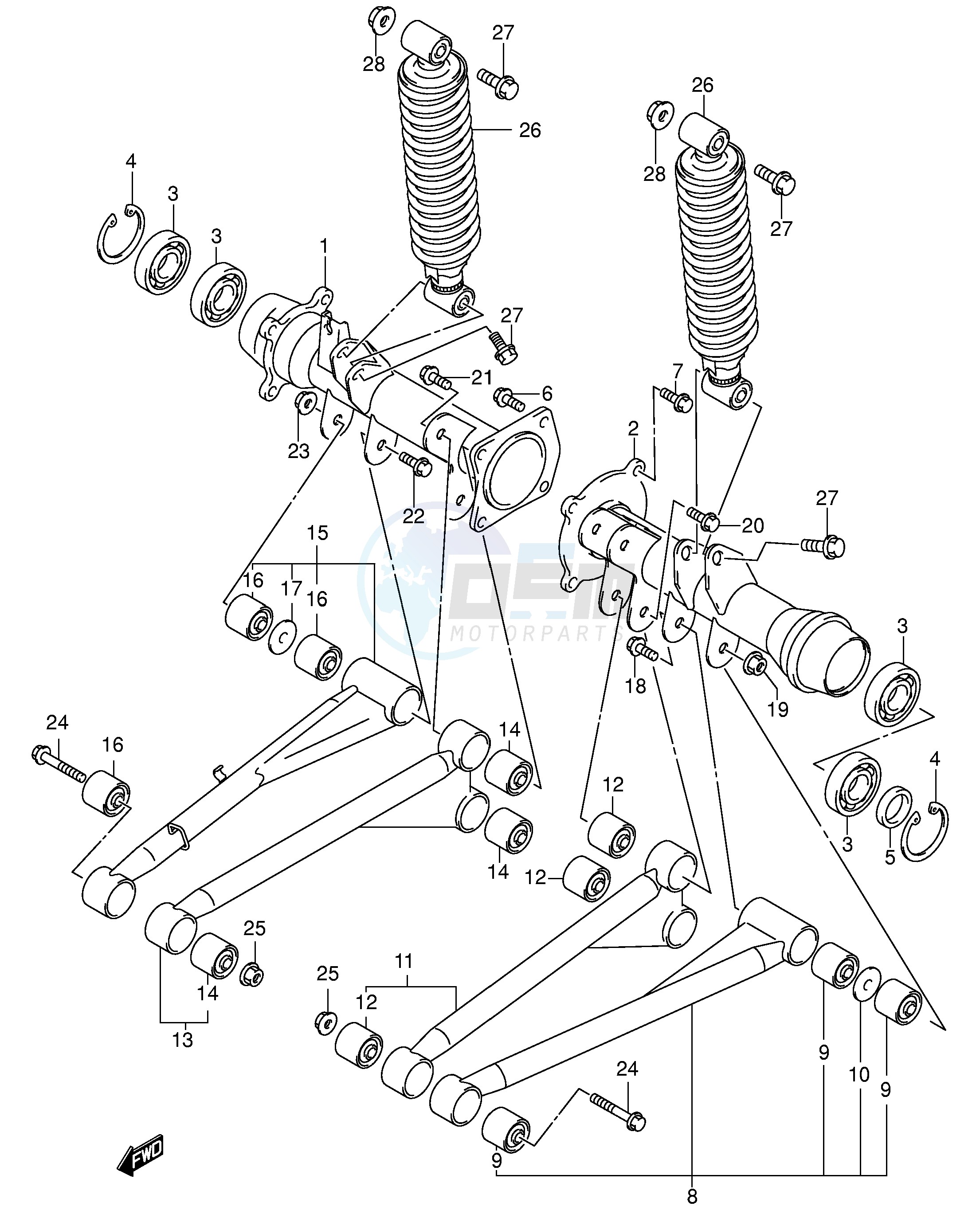 REAR AXLE HOUSING (MODEL K1) image