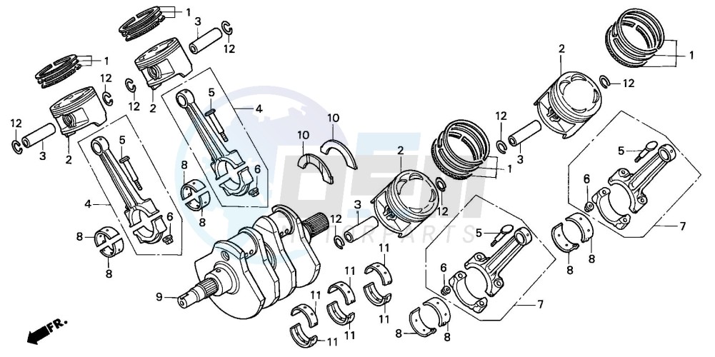 CRANKSHAFT/PISTON blueprint