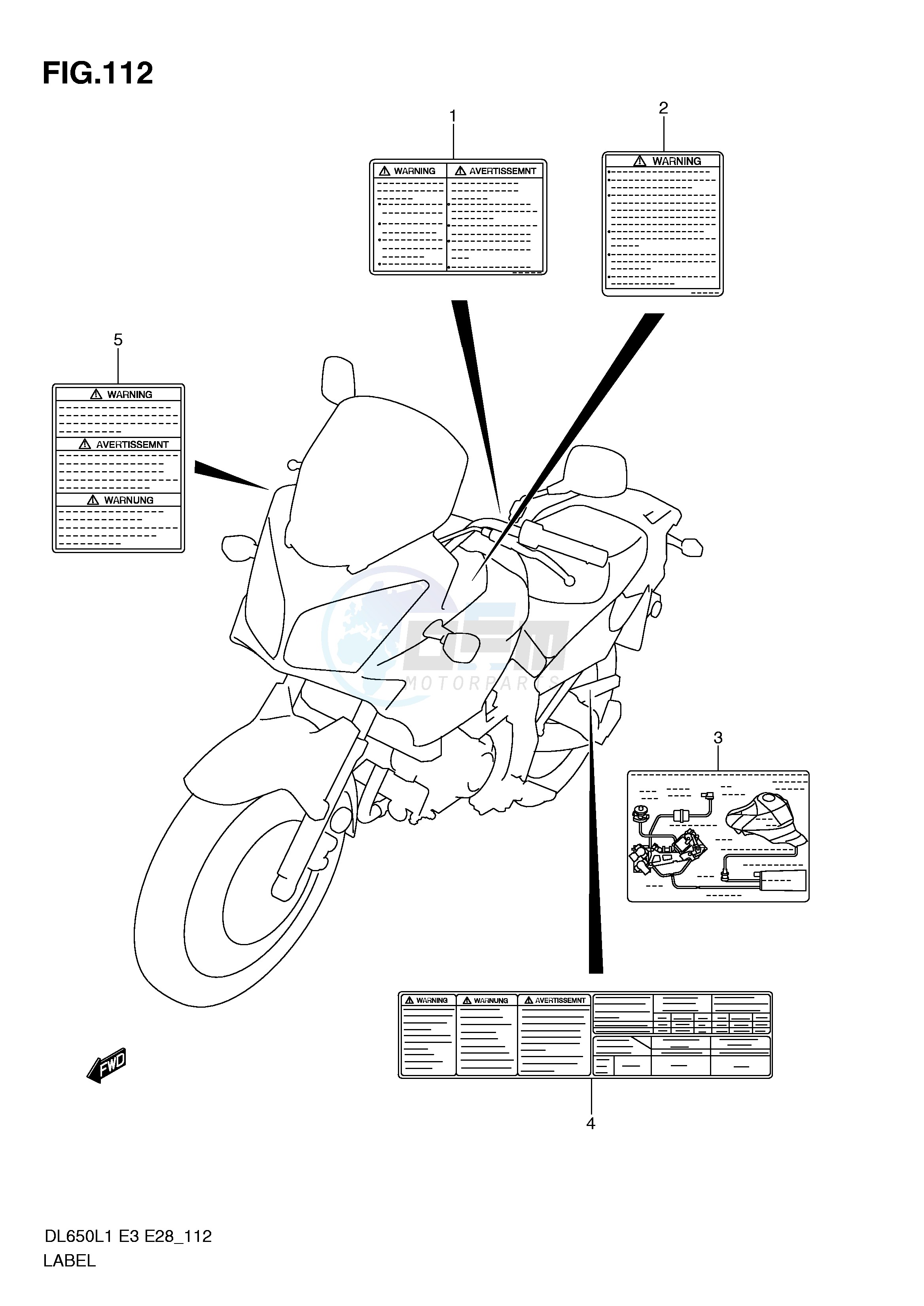 LABEL (DL650AL1 E28) blueprint