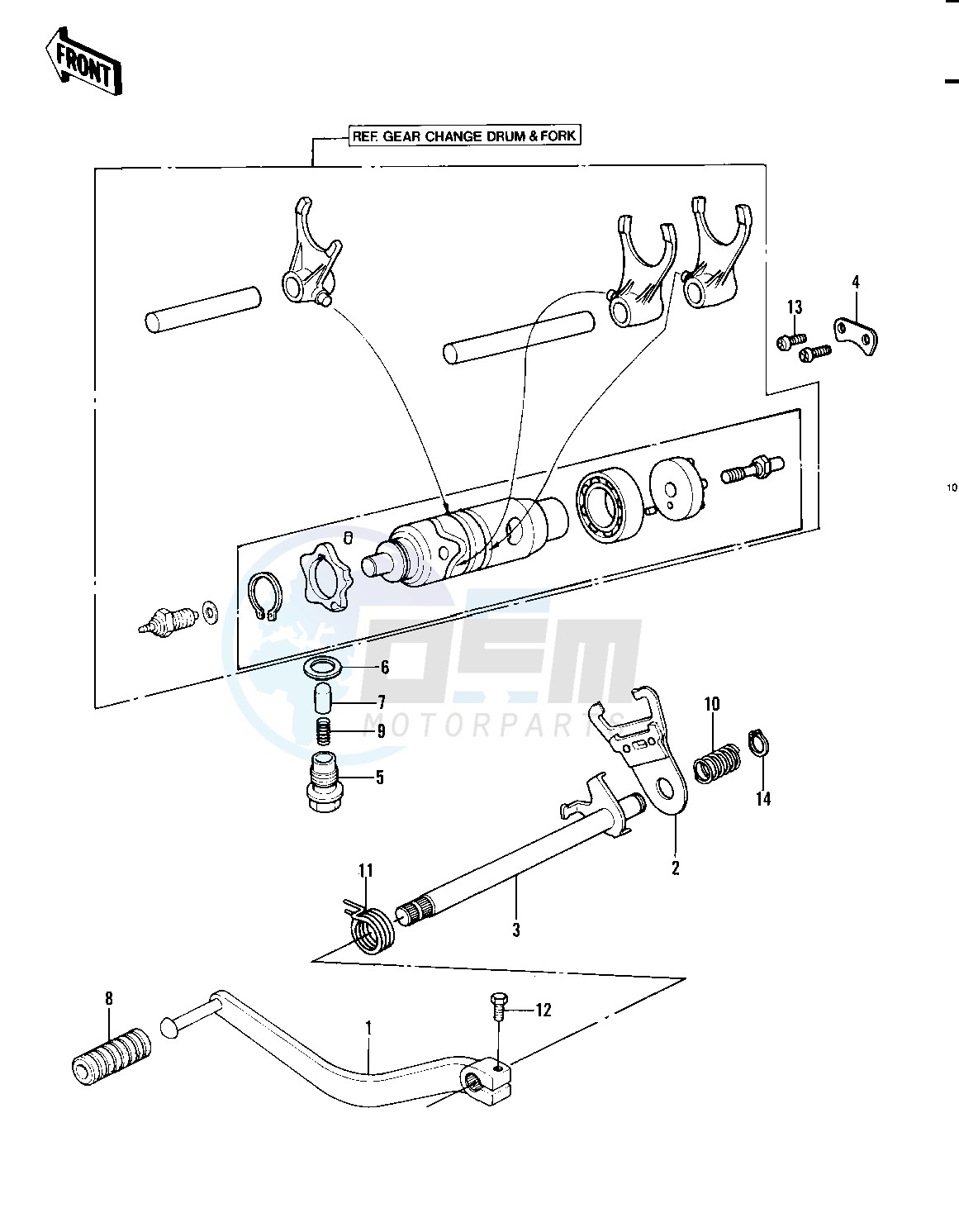 GEAR CHANGE MECHANISM -- 82 A1- - image