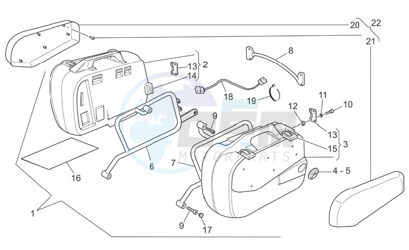 Touring Side cases blueprint