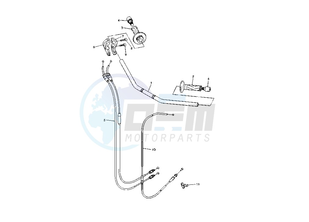 STEERING HANDLE- CABLE blueprint