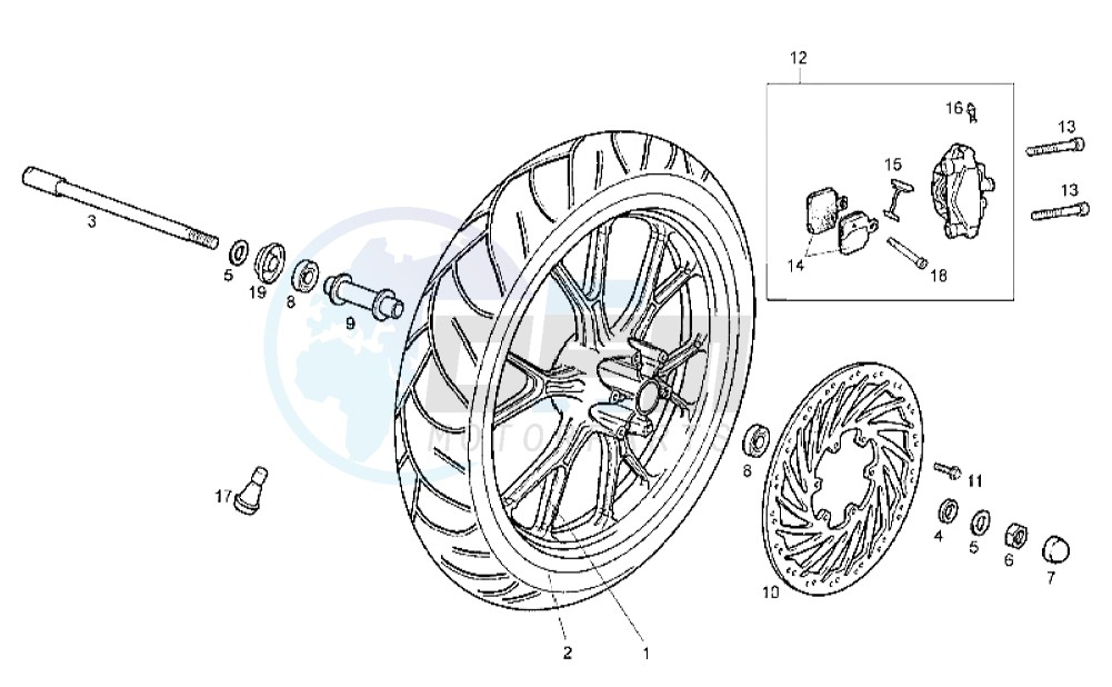 Front Wheel (2) blueprint