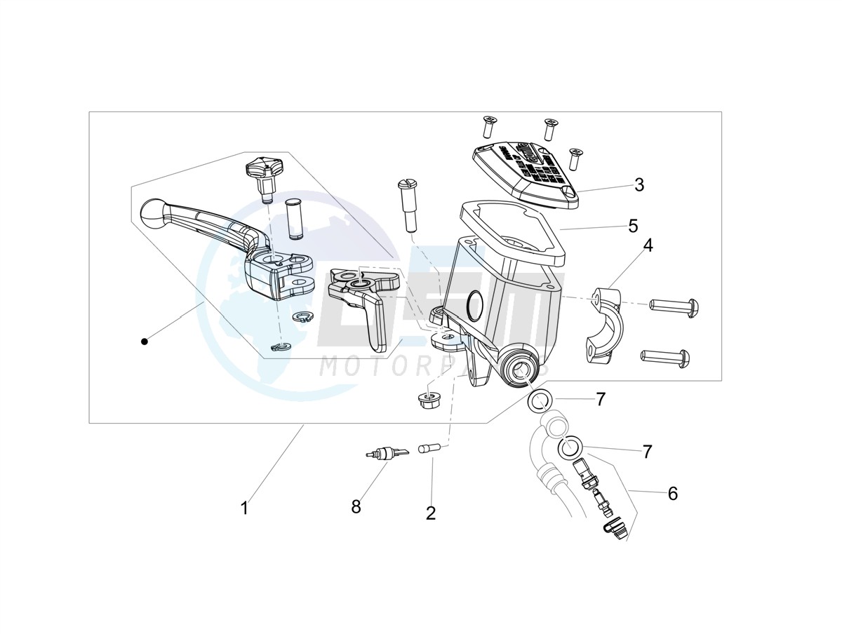 Front master cilinder blueprint