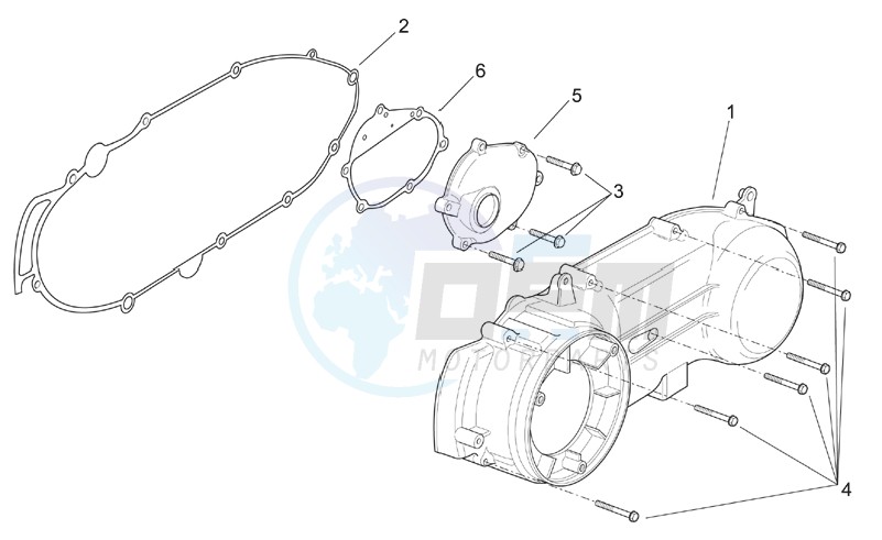 Clutch side cover blueprint