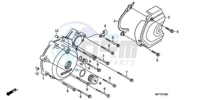 LEFT CRANKCASE COVER image