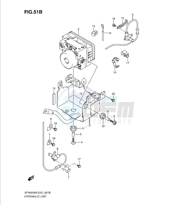 HYDRAULIC UNIT(SFV650A K9 - L4) blueprint