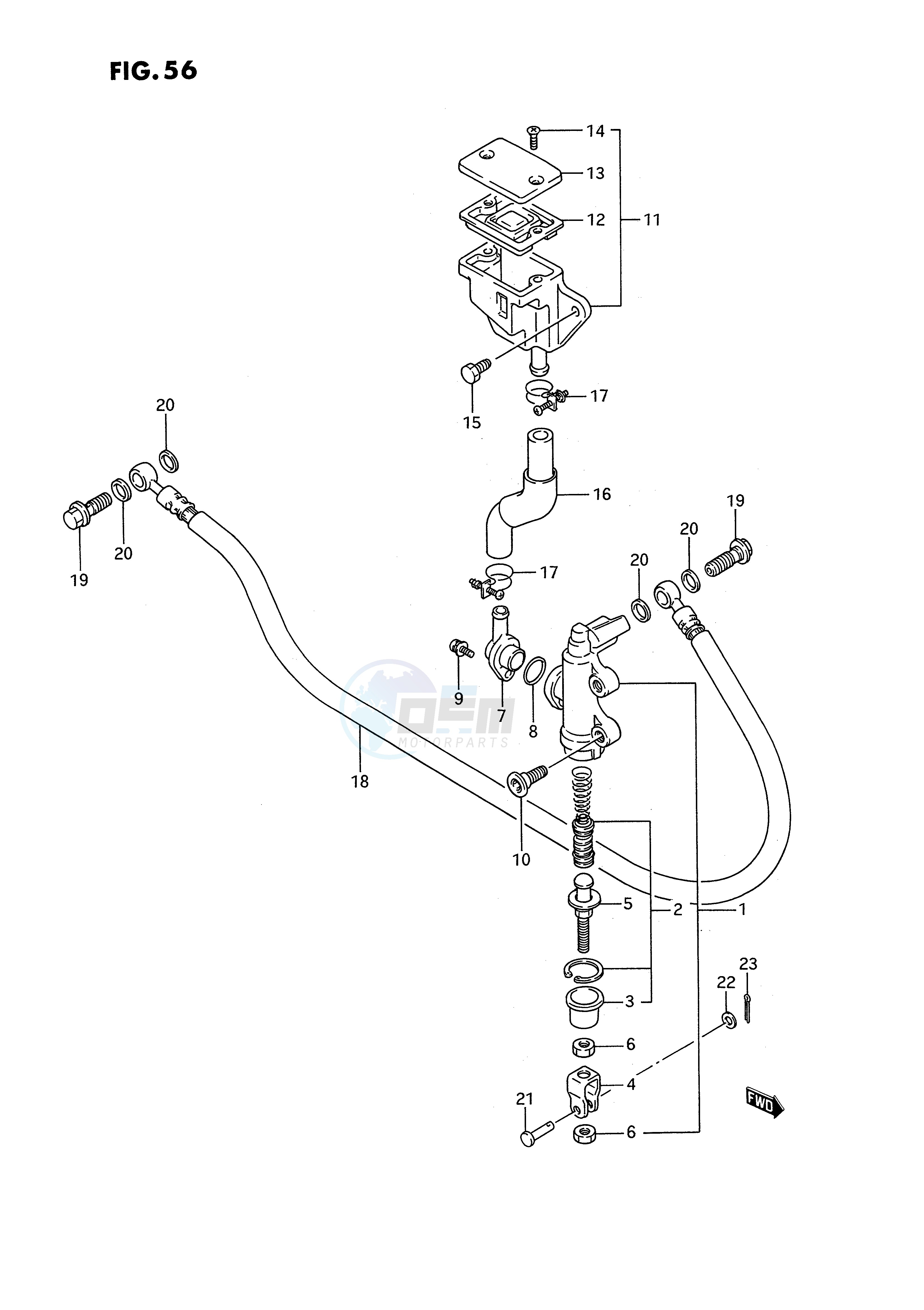 REAR MASTER CYLINDER image