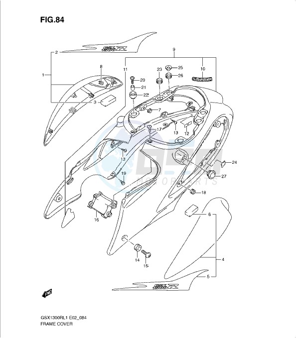 FRAME COVER (GSX1300RL1 E24) blueprint