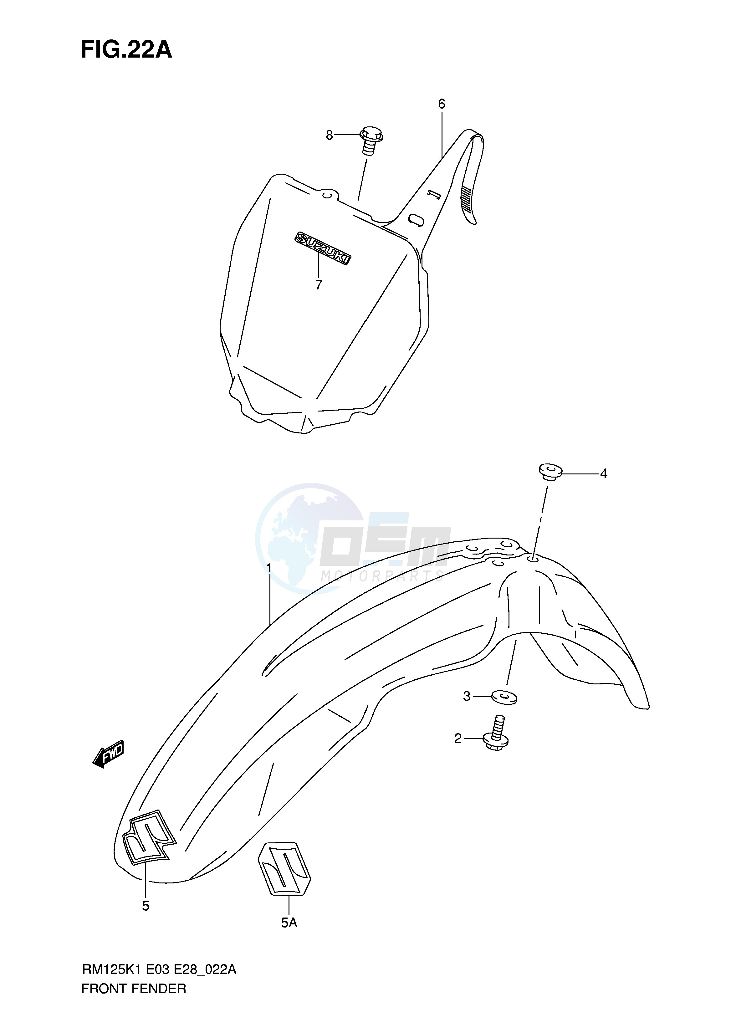 FRONT FENDER (MODEL K4 K5 K6) image