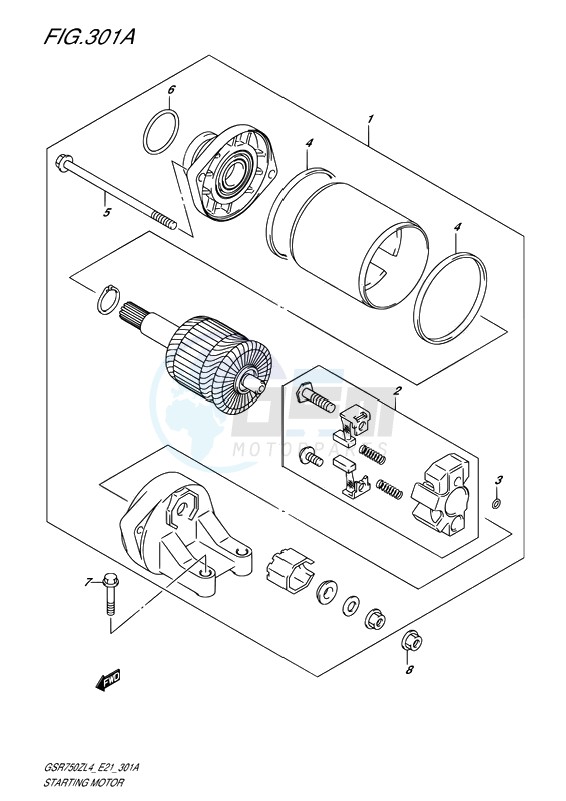 STARTING MOTOR image