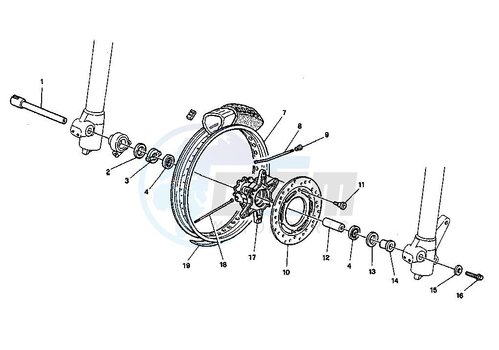 FRONT WHEEL blueprint