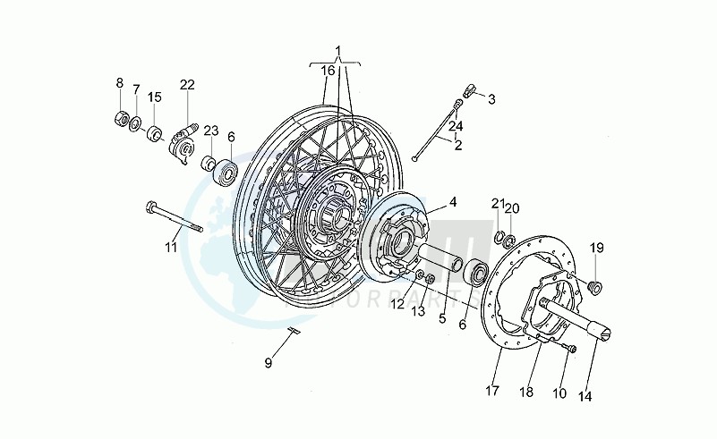 Front wheel lx16500> blueprint