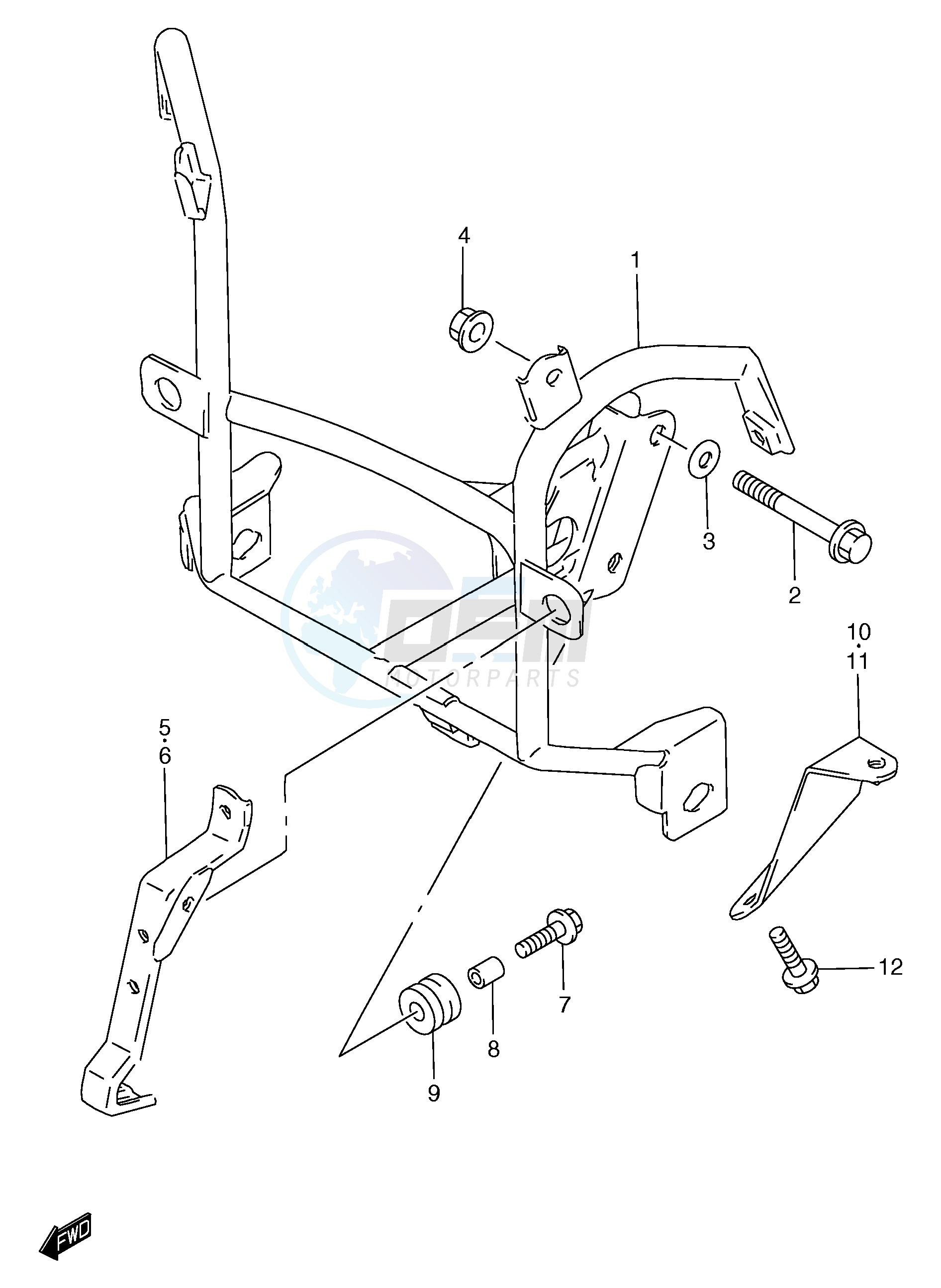 COWLING BRACE (GSF1200ST SV SAV SW SAW SX SAX SY SAY) image