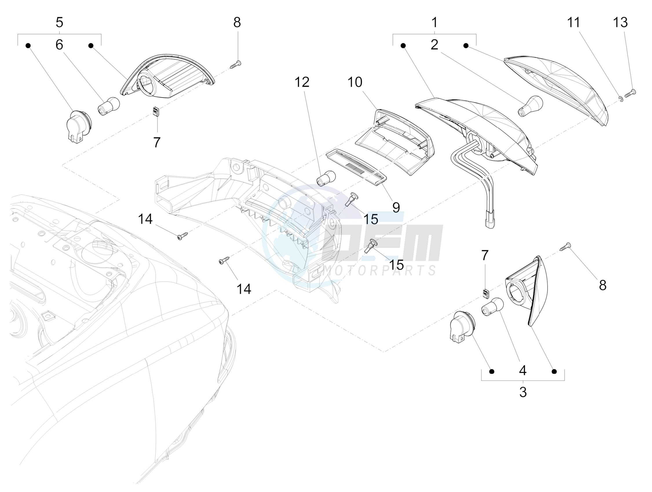 Rear headlamps - Turn signal lamps image