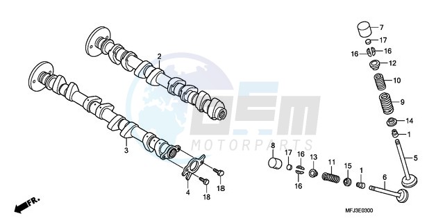 CAMSHAFT/VALVE blueprint