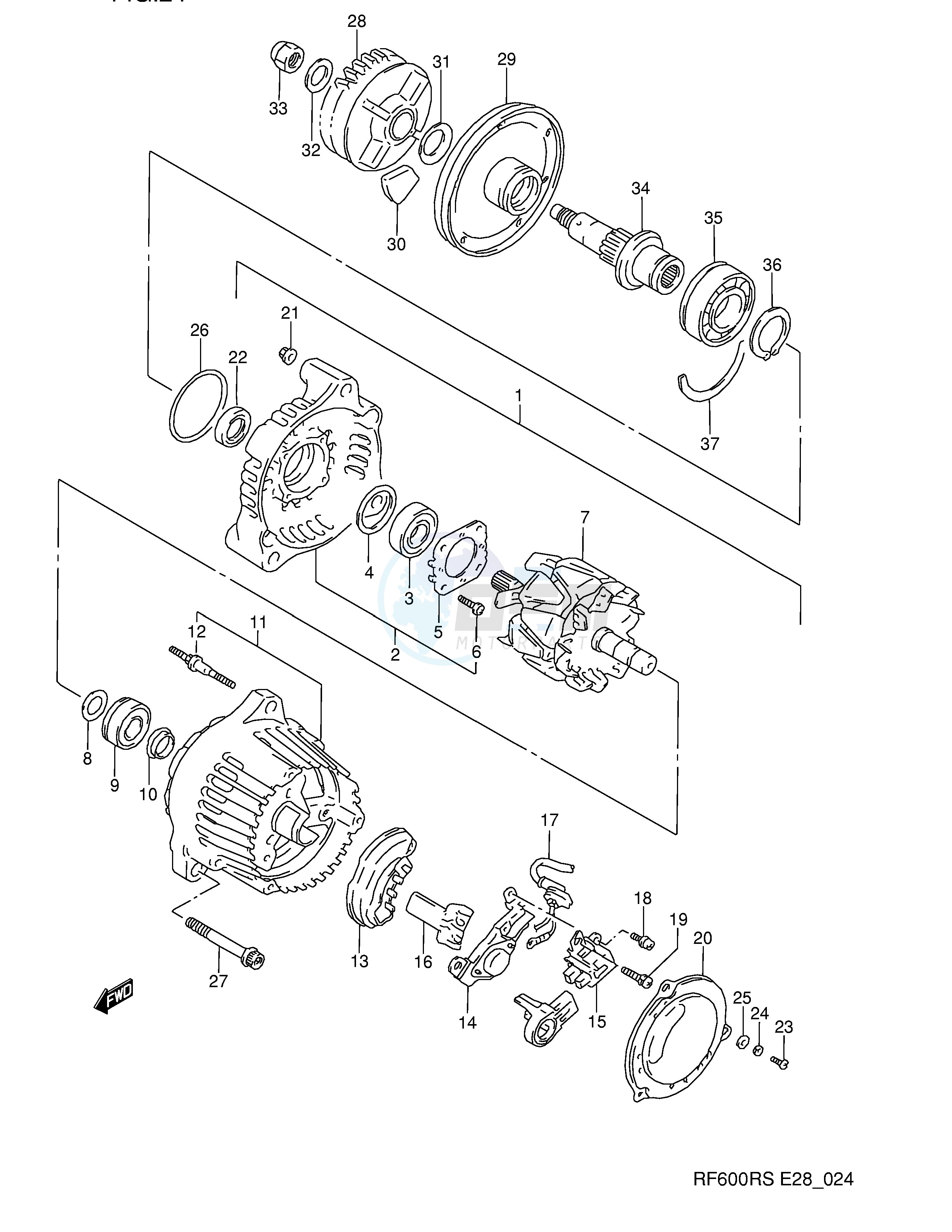 ALTERNATOR (MODEL P R) image