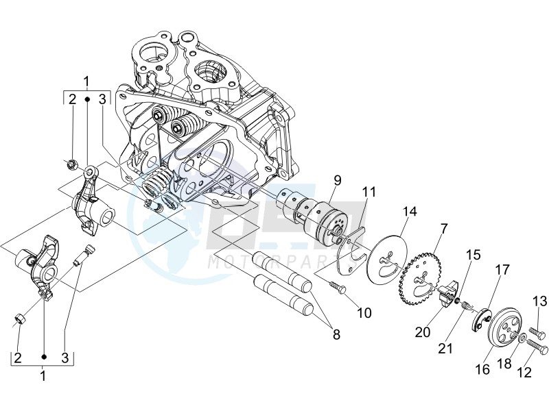 Rocking levers support unit image