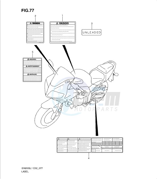 LABEL (SV650SL1 E24) blueprint