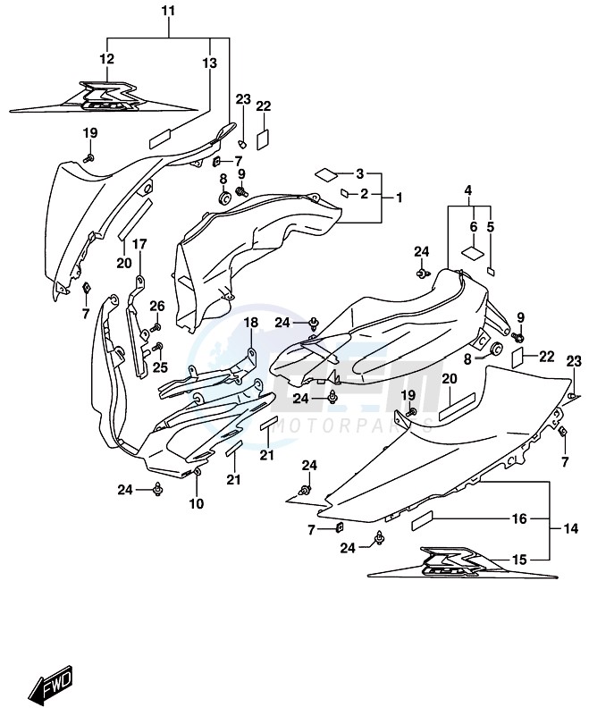 AIR INTAKE PIPE (GSX-R1000AL8 E21) blueprint