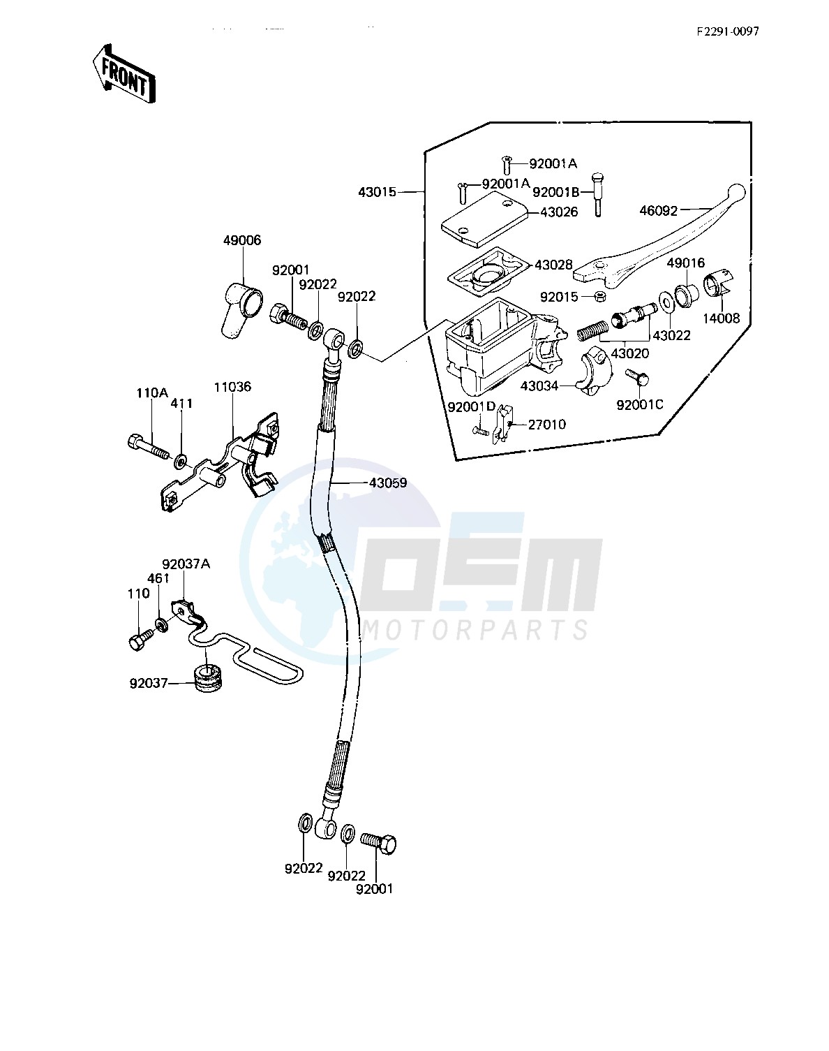 FRONT MASTER CYLINDER image