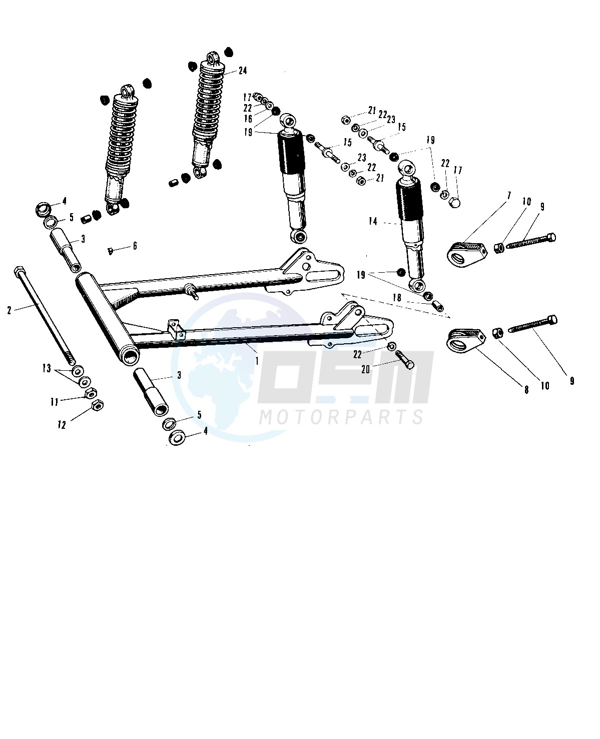 SWING ARM_SHOCK ABSORBERS A1-A7SS image