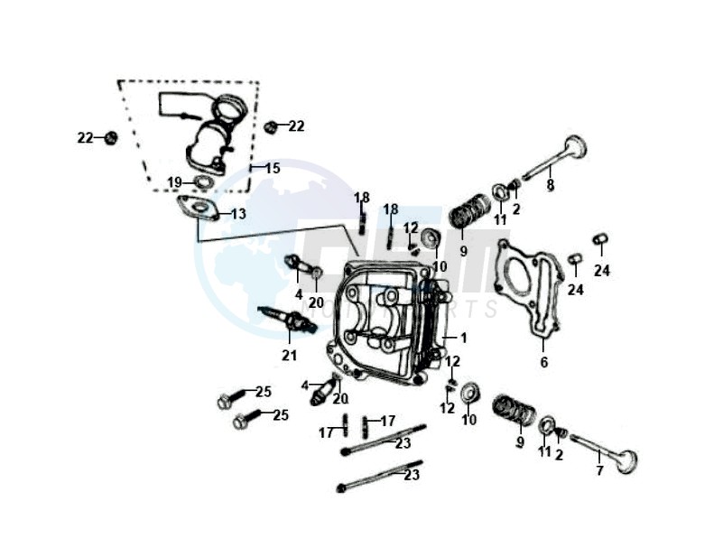 CYLINDER HEAD CPL  / INLET image