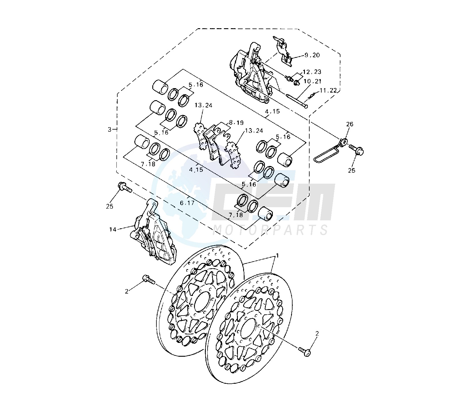 FRONT BRAKE CALIPER image